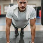 Man training endurance